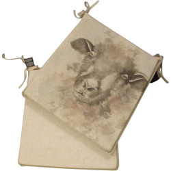Coussins de siège réversibles en forme de mouton | Lot de 2 à 8 coussins de chaise en forme de mouton