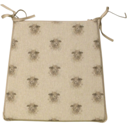 Cuscino per Sedia Reversibile a Forma di Pecora Piccola | Set di 2, 4, 6 o 8 Cuscini per Sedia