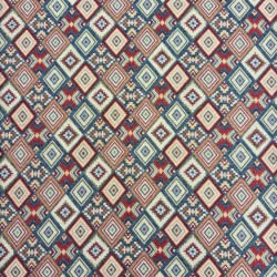 Tessuto Arazzo Azteco | Tessuto Stampato Geometrico | Tessuto Multicolore