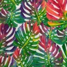 Tropical Leaves Fabric |Bright Multi-Coloured Fabric | Tropical Fabric