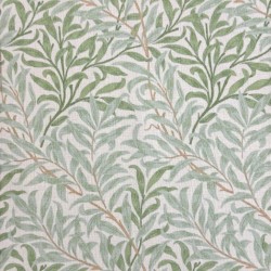 Tessuto Salice Saggio | Tessuto Artigianale a Motivi | Tessuto Verde Salvia