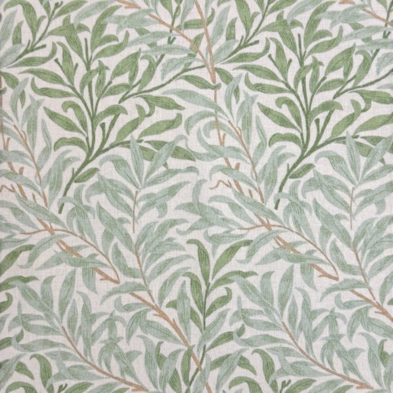 Tissu vert sauge Willow Bough | Tissu à motifs pour loisirs créatifs | Tissu vert sauge