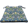 Taps toelopende zitkussen Strawberry Thief Navy | William Morris Print Zitkussens