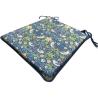 Tapered Seat Pad Strawberry Thief Navy | William Morris Print Seat Pads