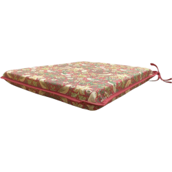 Tapered Seat Pad Strawberry Thief Crimson | William Morris Seat Pads