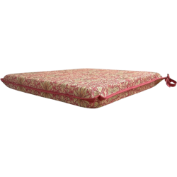 Tapered Seat Pad Snakeshead Crimson| William Morris Printed Seat Pads