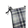Highland Check Denim Verjüngte Sitzkissen | Karierte Verjüngte Stuhlkissen