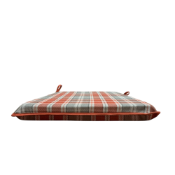Highland Check Autumn Tapered Seat Pads | Checked Tapered Chair Pads
