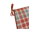 Highland Check Autumn Tapered Seat Pads | Checked Tapered Chair Pads