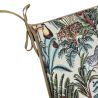 Natural Rainforest Tapestry Tapered Seat Pads| Tapered Jungle Seat Pads