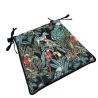 Black Rainforest Tapestry Tapered Seat Pads| Tapered Jungle Seat Pads