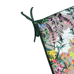 Velvet Rhapsody Konische Sitzpolster | Florale Samt Konische Stuhlkissen
