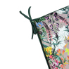 Velvet Rhapsody Tapered Seat Pads | Floral Velvet Tapered Chair Pads