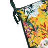Coussins de chaise coniques en velours Midsummer | Coussins de chaise coniques en velours à motifs floraux