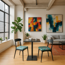 Velvet Tranquillity Taps toelopende Stoelkussens | Bloemenfluwelen Stoelkussens |