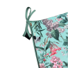 Coussins d'assise fuselés Velvet Tranquillity | Coussins de chaise en velours à motif floral |