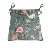 Velvet Chinoiserie Taps Toelopende Stoelkussens | Luxe Oosterse Fluwelen Stoelkussens