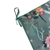 Velvet Chinoiserie Tapered Seat Pads | Luxury Oriental Velvet Chair Pads