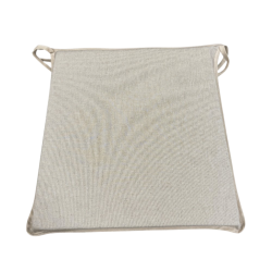Cuscini per sedie in lino semplice | Cuscini per sedie beige con lacci |
