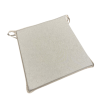 Cuscini per sedie in lino semplice | Cuscini per sedie beige con lacci |