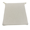 Coussins de siège coniques à rayures blanches | Coussins de siège coniques à rayures avec attaches |