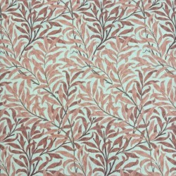 Willow Bough Rust Tessuto | Tessuto Artigianale a Motivi | Tessuto a Foglie Rosse