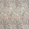 Willow Bough Rust Tessuto | Tessuto Artigianale a Motivi | Tessuto a Foglie Rosse