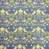 Tessuto Navy Strawberry Thief | Tessuto William Morris | Tessuto Stampato Blu