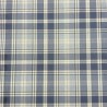 Tissu denim à carreaux Highland | Tissu à carreaux tartan bleus | Carreaux bleus