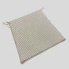 Cuscini per sedie con righe grigie a forma affusolata | Cuscini per sedie a righe | Righe grigie |