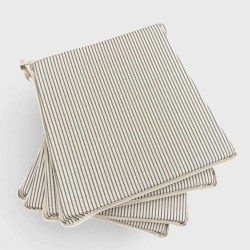 Grey Stripe Tapered Seat Pads| Striped Seat Pads | Grey Striped |