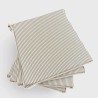 Grey Stripe Tapered Seat Pads| Striped Seat Pads | Grey Striped |