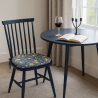 Strawberry Thief Navy Spindle Seat Pad | Floral Spindle Chair Pads |