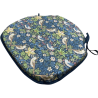 Strawberry Thief Navy Spindle Seat Pad | Floral Spindle Chair Pads |