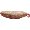 Strawberry Thief Crimson Spindle Seat Pad | Floral Spindle Chair Pads