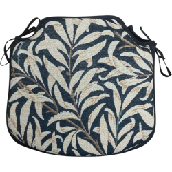 Spindle Seat Pad Willow Bough Ebony Tapestry | William Morris Seat Pads