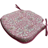 Coussin d'assise à fuseaux Snakeshead Crimson | Coussins de chaise à fuseaux à motifs |