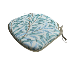 Cuscino per sedia Spindle Willow Bough Seaspray Tapestry | Cuscino per sedia blu verde
