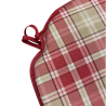 Spindle Seat Pads Highland Check Red | Red Tartan Spindle Seat Pads |