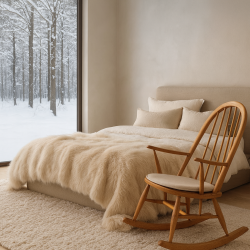 Plain Linen Spindle Seat Pads| Neutral Seat Pad | Plain Spindle Seat Pad