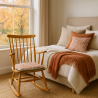 Spindle Seat Pads Willow Bough Rust | Red Patterned Spindle Seat Pads