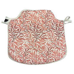 Cuscini per sedie a fuso Willow Bough Ruggine | Cuscini per sedie a fuso con motivo rosso