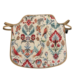 Coussin de siège à fuseaux William Original Tapestry | Coussin de chaise à fuseaux à motifs