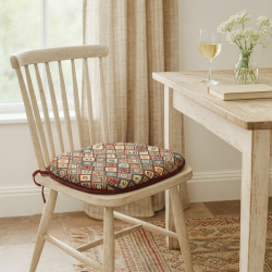 Aztec Tapestry Spindle Seat Pads | Bohemian Tapestry Spindle Chair Pads