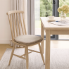 Grey Stripe Spindle Seat Pads| Geometric Seat Pads | Striped Seat Pads