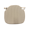 Grey Stripe Spindle Seat Pads| Geometric Seat Pads | Striped Seat Pads