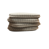 Grey Stripe Spindle Seat Pads| Geometric Seat Pads | Striped Seat Pads