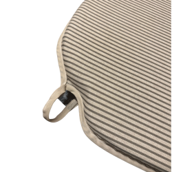 Coussins de siège à rayures grises | Coussins de siège géométriques | Coussins de siège rayés