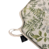 Coussins de chaise à fuseaux à motifs floraux verts et gris | Coussins de chaise à fuseaux à motifs de feuilles vertes