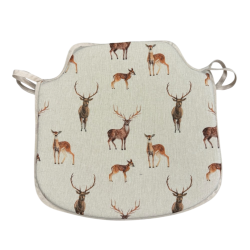 Coussins de siège à fuseaux motif cerf et biche | Coussins de siège à fuseaux antidérapants à imprimé animal
